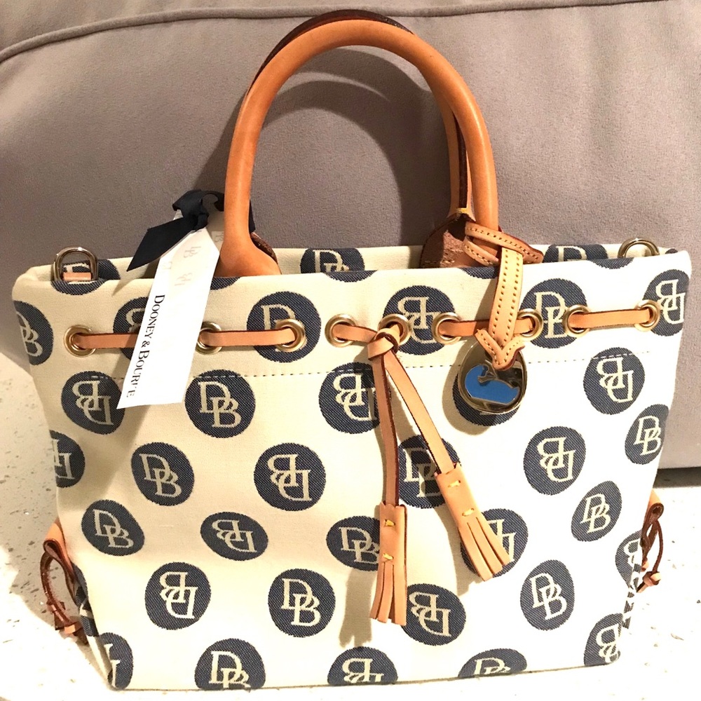 Dooney & Bourke tulip tassel tote.